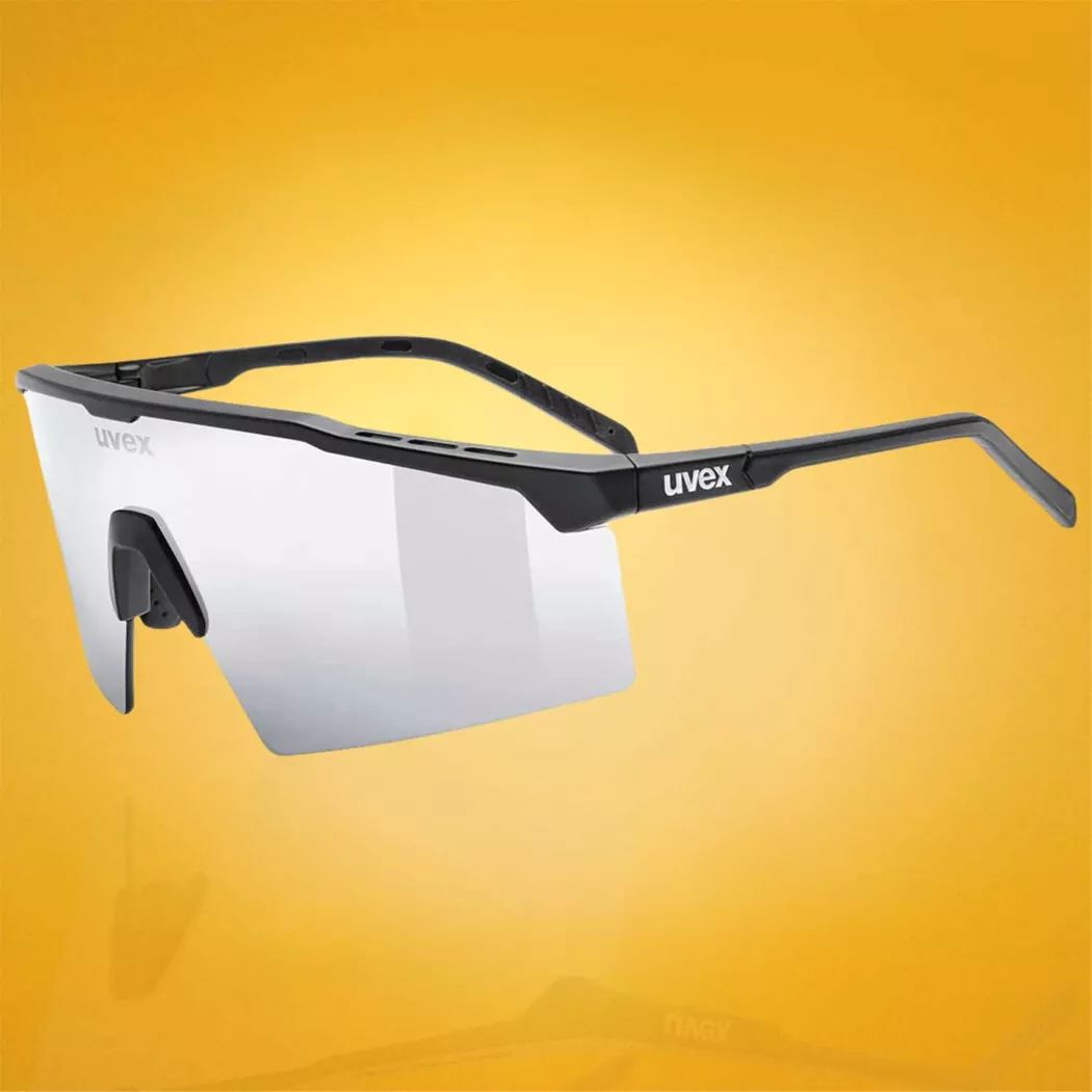 Okulary przeciwsłoneczne UVEX Flowline Black Matt / Mirror Silver