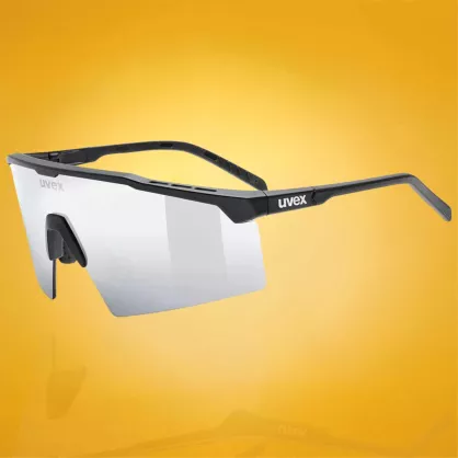 Okulary przeciwsłoneczne UVEX Flowline Black Matt / Mirror Silver