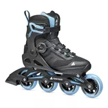 Rolki Rollerblade Macroblade 84 Boa W czarno-błękitne