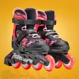Rolki dziecięce Rollerblade Microblade SL czarno-koralowe