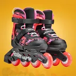 Rolki dziecięce Rollerblade Microblade SL czarno-koralowe