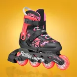 Rolki dziecięce Rollerblade Microblade SL czarno-koralowe