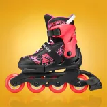 Rolki dziecięce Rollerblade Microblade SL czarno-koralowe