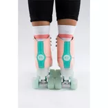 Wrotki dla dorosłych - Wrotki Rio Roller Script brzoskwiniowo-zielone - 5