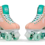 Wrotki dla dorosłych - Wrotki Rio Roller Script brzoskwiniowo-zielone - 4