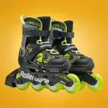 Rolki dziecięce Rollerblade Microblade SL czarno-limonkowe - 6