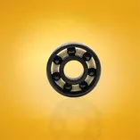 Łożyska hybrydowe czarne Stelior Black Ceramic do rolek (16 szt.)