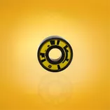 Łożyska hybrydowe czarne Stelior White Ceramic do rolek (16 szt.)