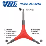 Klucz do rolek Sonic Sports Pro Tool + F pomarańczowy - 2