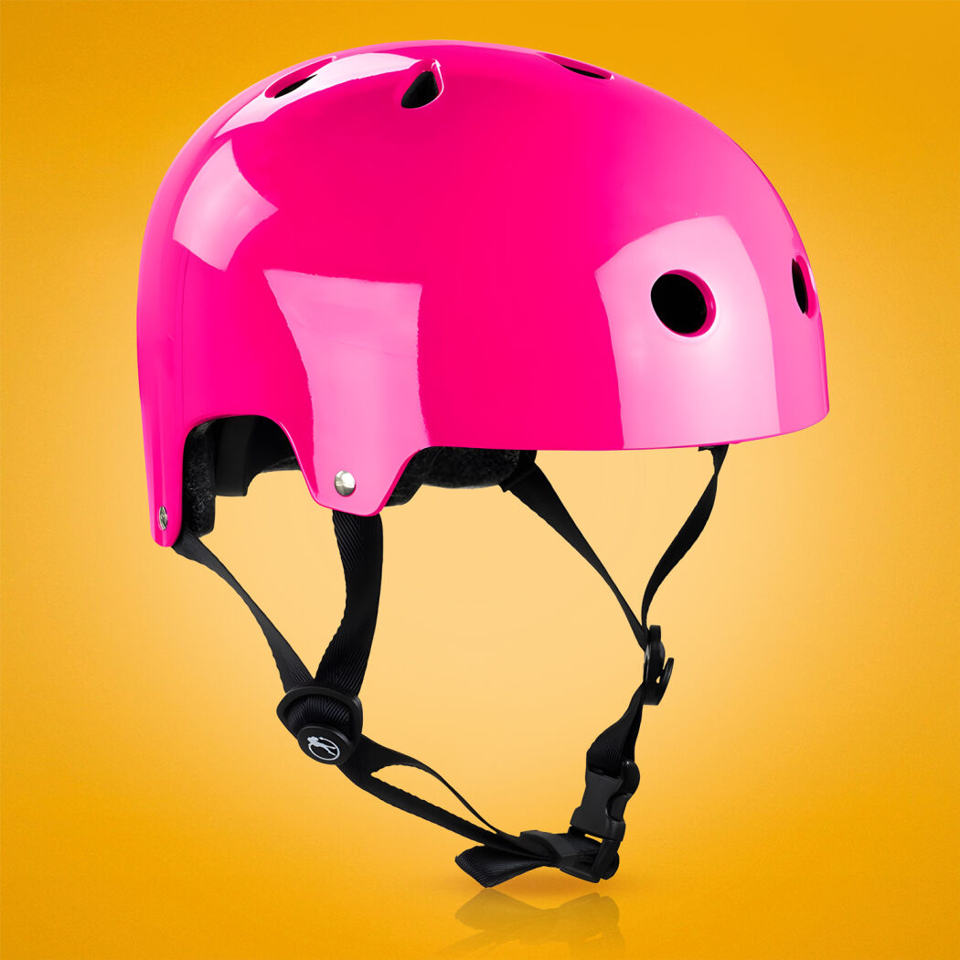 Kask na rolki SFR Essentials Fluo różowy połysk