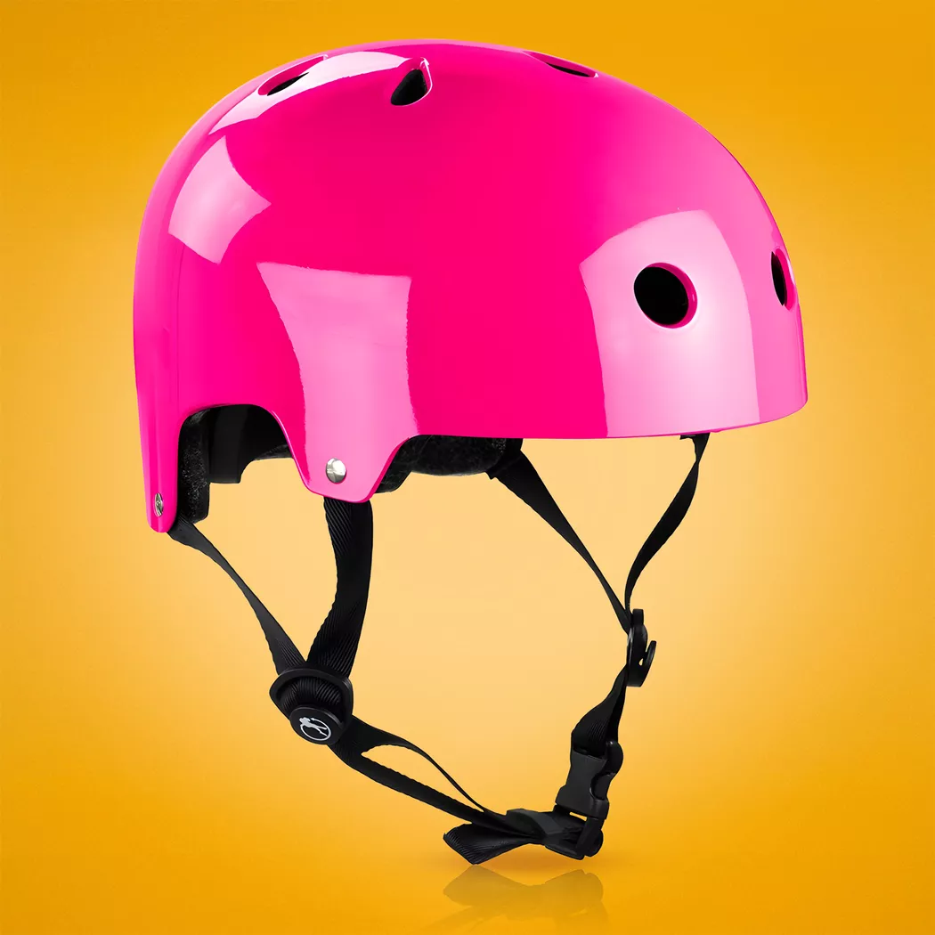 Kask na rolki SFR Essentials Fluo różowy połysk