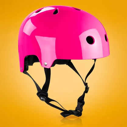 Kask na rolki SFR Essentials Fluo różowy połysk