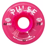Kółka do wrotek Atom Pulse Lite 62x33/78a różowe (4szt.)