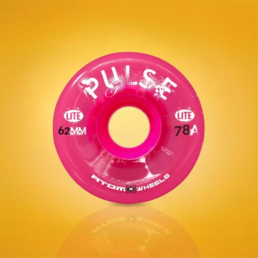 Kółka do wrotek Atom Pulse Lite 62x33/78a różowe (4szt.)