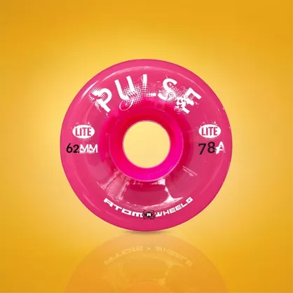 Kółka do wrotek Atom Pulse Lite 62x33/78a różowe (4 szt.)