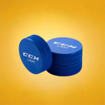 Krążki hokejowe treningowe CCM Light Blue 3-pak