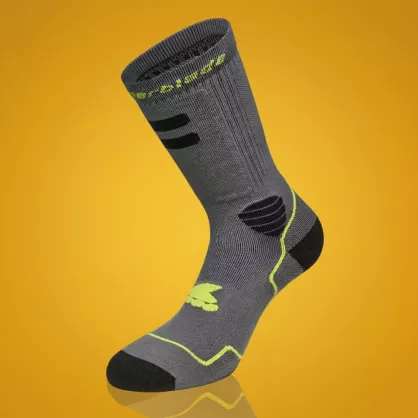 Skarpety Rollerblade High Performance Socks szaro-limonkowe