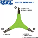 Klucz do rolek Sonic Sports Gripz Tool zielony - 2