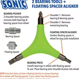 Klucz do rolek Sonic Sports Gripz Tool zielony - 3