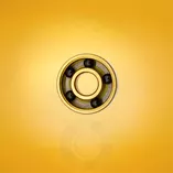 Łożyska hybrydowe 5-kulkowe złote Stelior Black Ceramic do rolek (16 szt.)