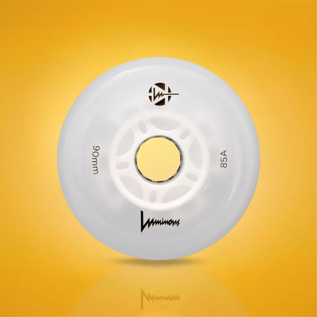Świecące kółka Luminous LED 90mm/85a białe (4szt.)