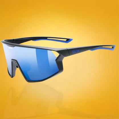 Okulary przeciwsłoneczne UVEX Skyryse Black Matt / Mirror Blue