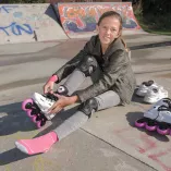 Rolki Rollerblade Apex G biało-różowe