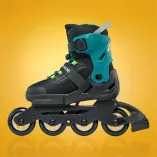 Rolki dziecięce Rollerblade Microblade XT czarno-zielone