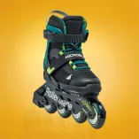 Rolki dziecięce Rollerblade Microblade XT czarno-zielone