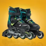 Rolki dziecięce Rollerblade Microblade XT czarno-zielone