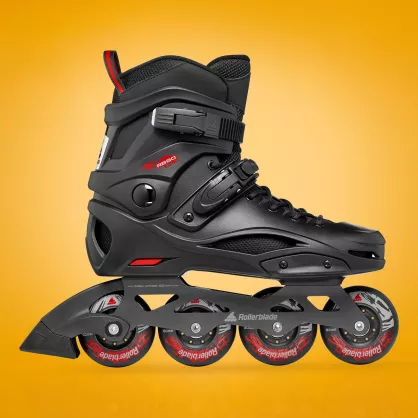 Rolki Rollerblade RB 80 czarno-czerwone