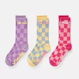 Skarpetki Impala Skate Sock szachownica (3 pak)