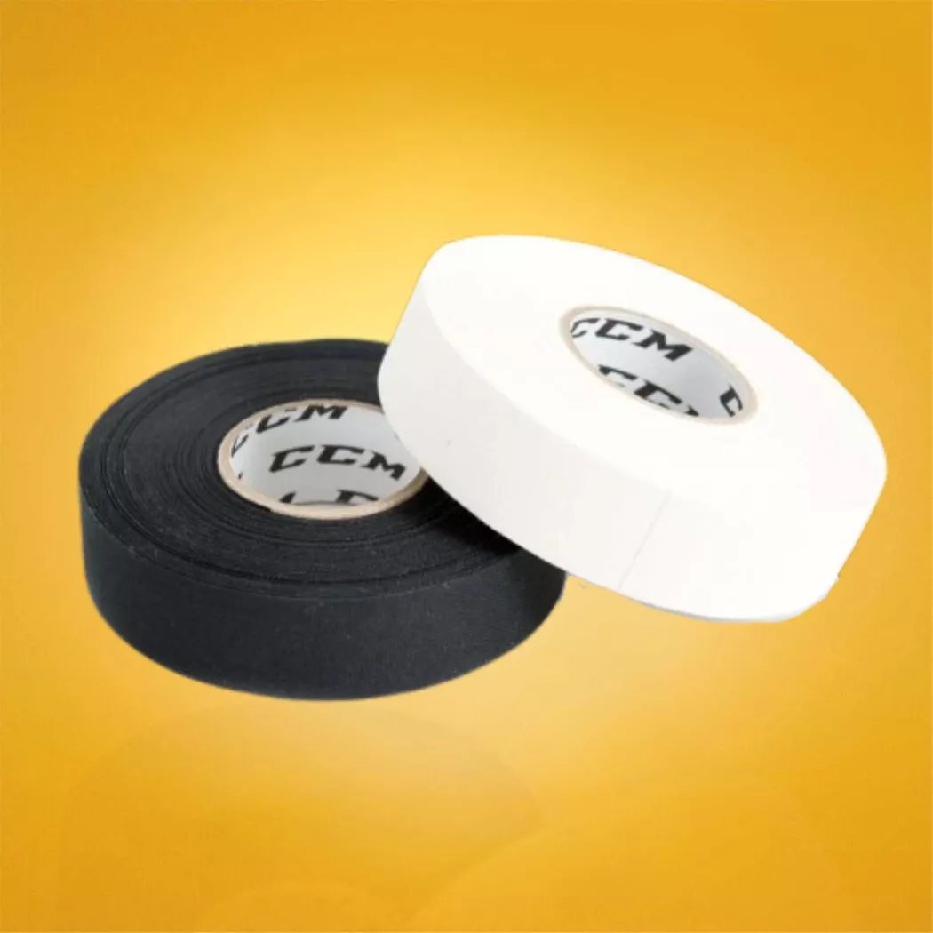 Taśma do kija hokejowego CCM Team 24mm x 25m (biała / czarna)