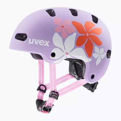 Kask dziecięcy Uvex Kid 4 Style fioletowy mat