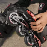 Rolki dziecięce Rollerblade Apex czarno-czerwone