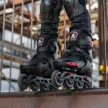 Rolki dziecięce Rollerblade Apex czarno-czerwone