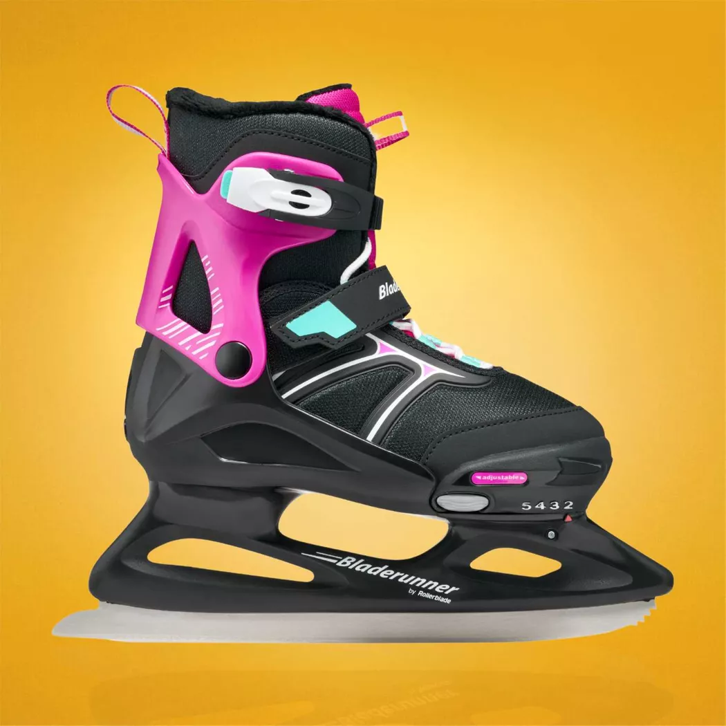 Łyżwy dziecięce regulowane Bladerunner Micro XT Ice G czarno-różowe