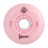 Kółka świecące do rolek Luminous LED 76mm/85a jasno-różowe flaming (4 szt.)