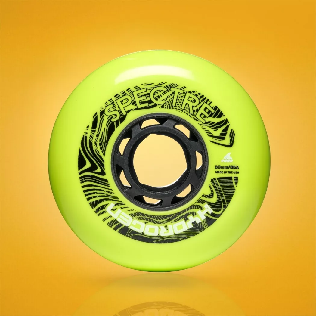 Kółka do rolek Rollerblade Hydrogen Spectre 80mm/85a limonkowe (4szt.)