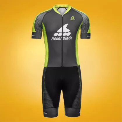 Kombinezon do jazdy szybkiej Rollerblade Race Suit czarno-limonkowy
