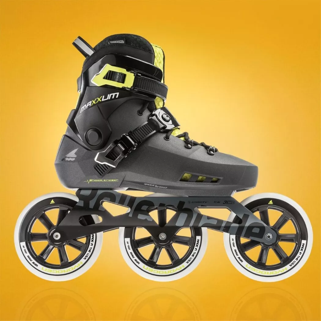Rolki Rollerblade Maxxum Edge 125 3WD szaro-żółte