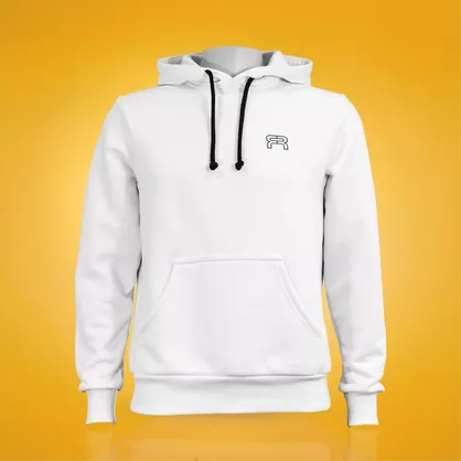 Bluza FR Skates Classic Logo Hoodie biała M