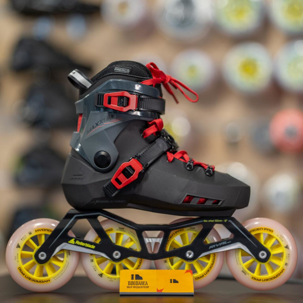 Rolki Custom Rollerblade Maxxum + szyna Rival 12