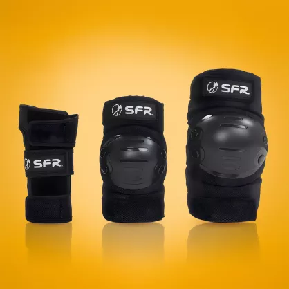 Ochraniacze SFR Youth Ramp Triple Pad Set czarne