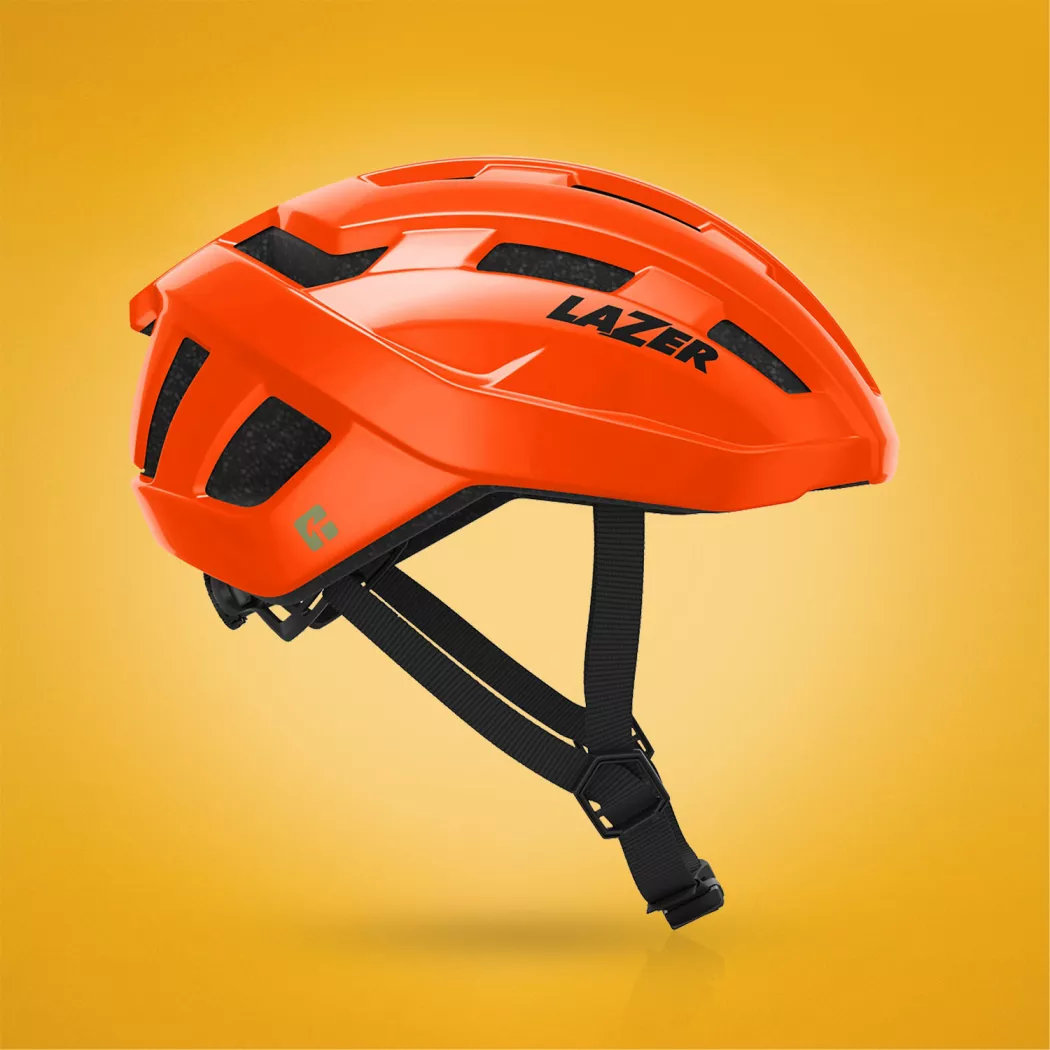 Kask na rolki - Lazer Tempo KinetiCore pomarańczowy