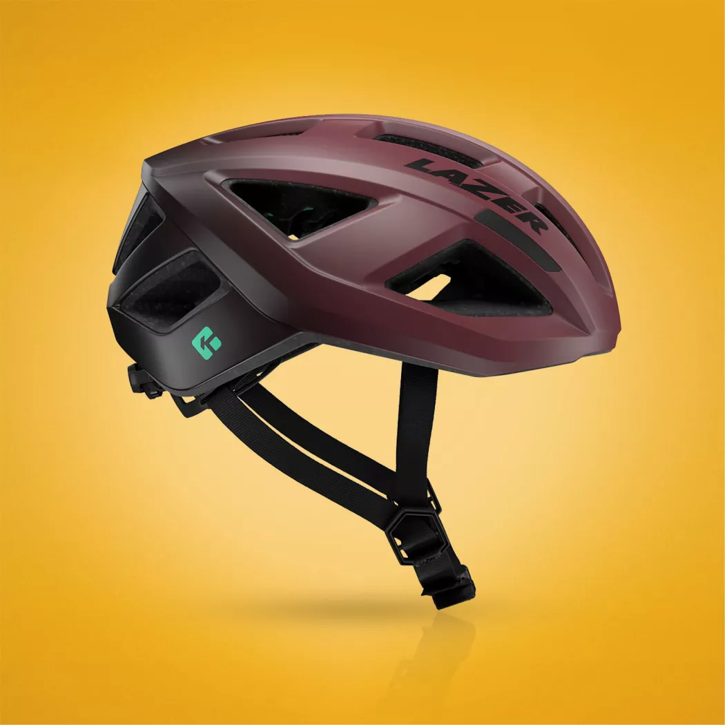 Kask na rolki - Lazer Tonic czarny kosmiczna jagoda