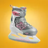 Łyżwy dziecięce regulowane Rollerblade Ice G biało-miętowe