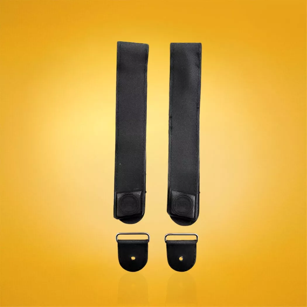 Paski rzepy do rolek FR Powerstrap ze szlufką i śrubami czarne 425mm EU 38-42 L+P