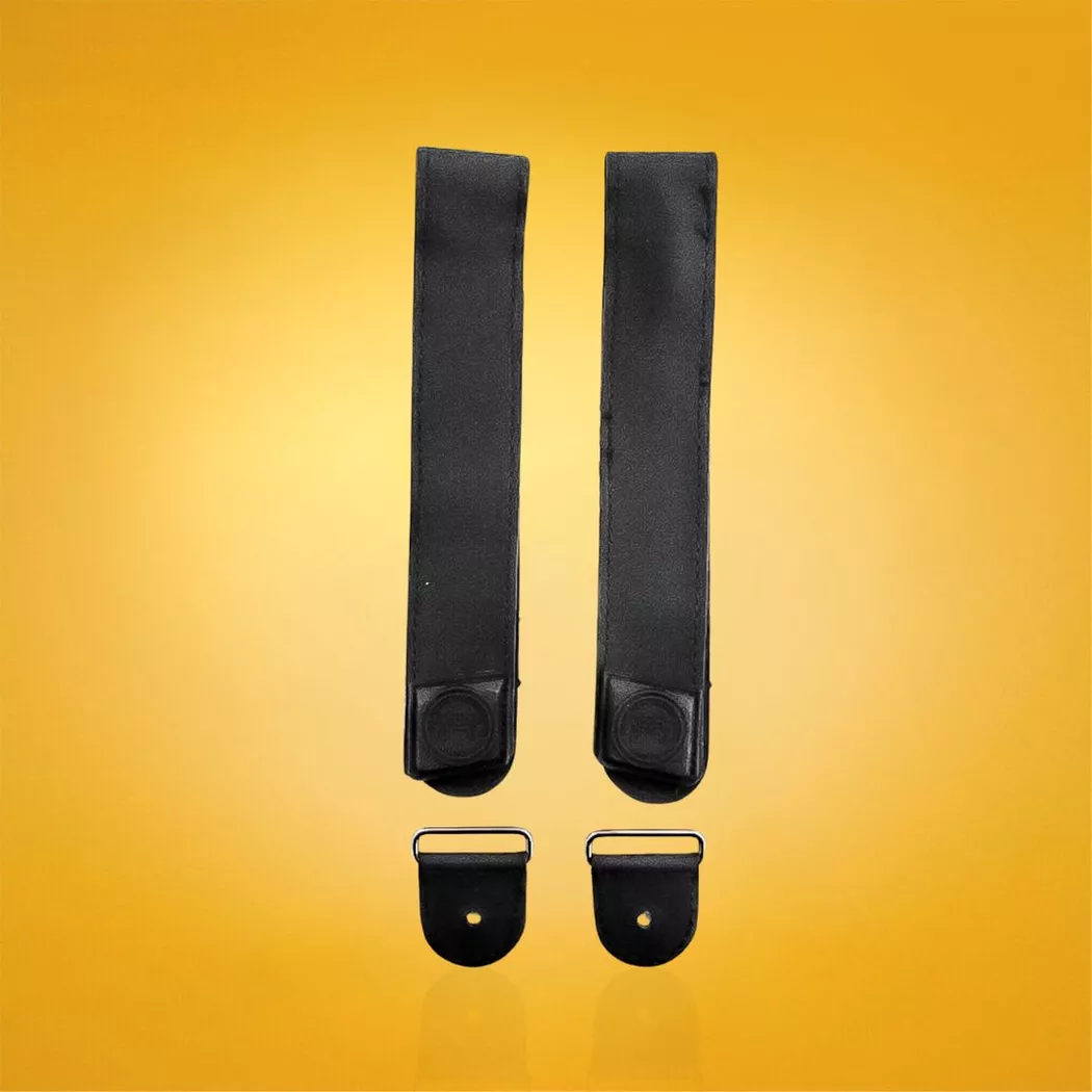 Paski rzepy do rolek FR Powerstrap ze szlufką i śrubami czarne 425mm EU 38-42 L+P