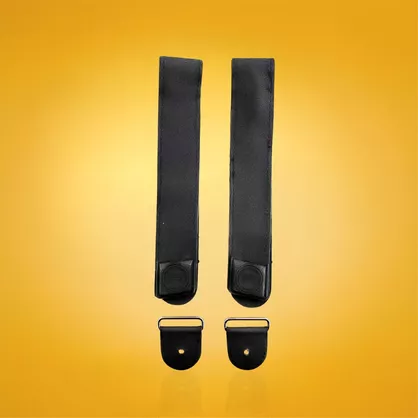 Paski rzepy do rolek FR Powerstrap ze szlufką i śrubami czarne 425mm EU 38-42 L+P
